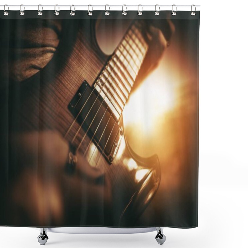 Personality  Electric Guitar Performance Shower Curtains