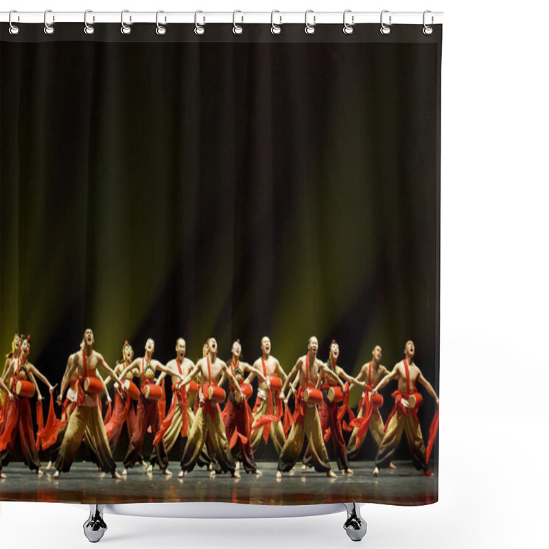 Personality  Chinese National Dancers Shower Curtains