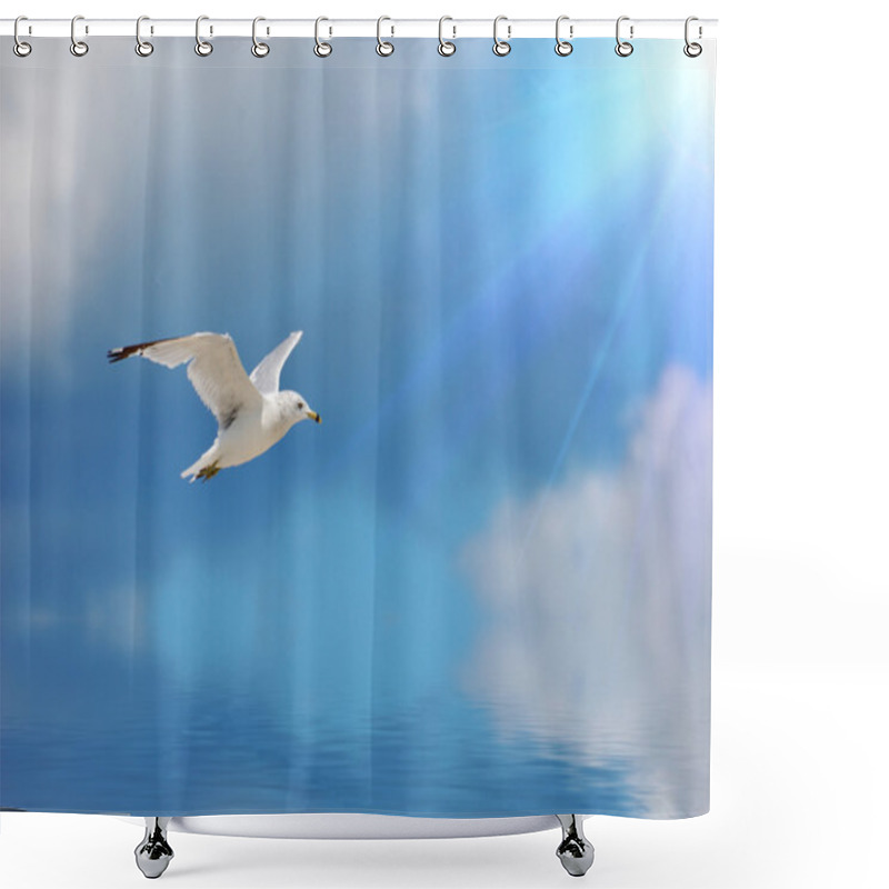 Personality  Seagull Shower Curtains