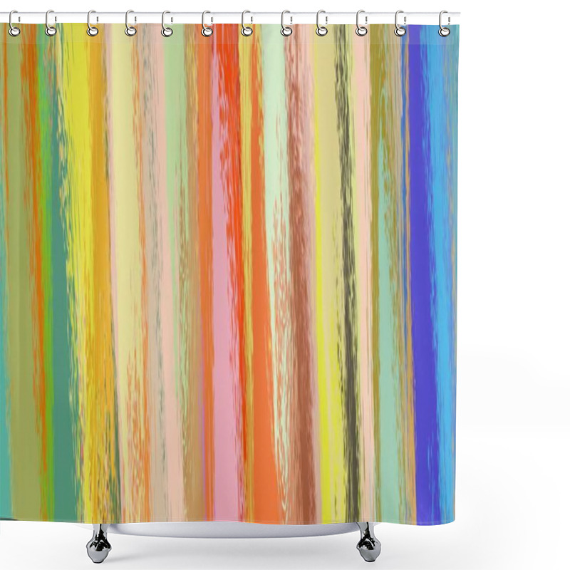 Personality  Abstract Background Art. 2d Illustration. Expressive Oil Painting. Brushstrokes On Canvas. Modern Art. Multi Color Backdrop. Contemporary Art. Expression. Artistic Digital Palette. Shower Curtains