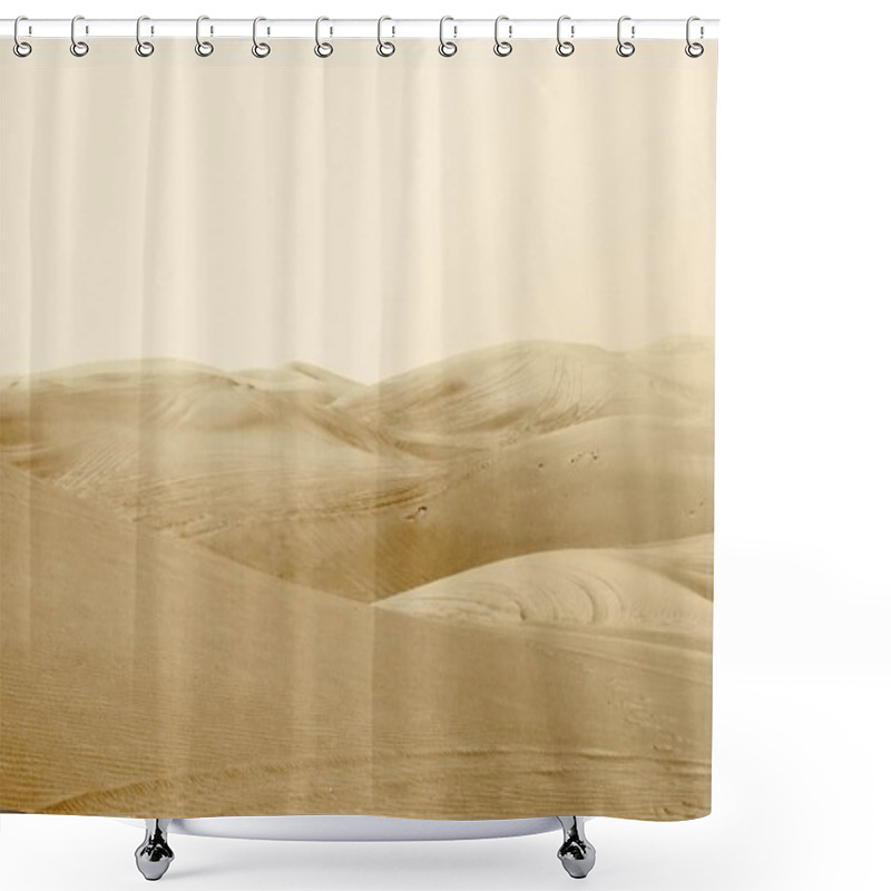 Personality  Dunes In The Desert Shower Curtains