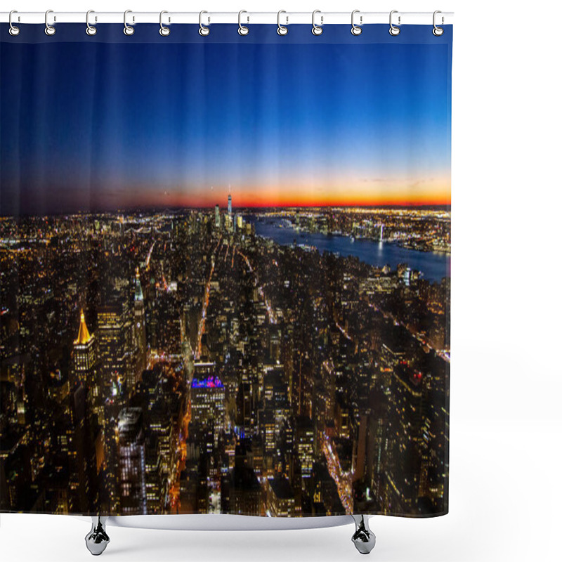 Personality  View Of Lower Manhattan From One Of The Most Iconic Terrace Of New York City Shower Curtains