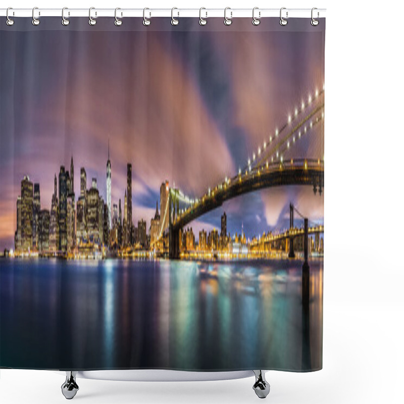 Personality  New Dawn Over New York Shower Curtains