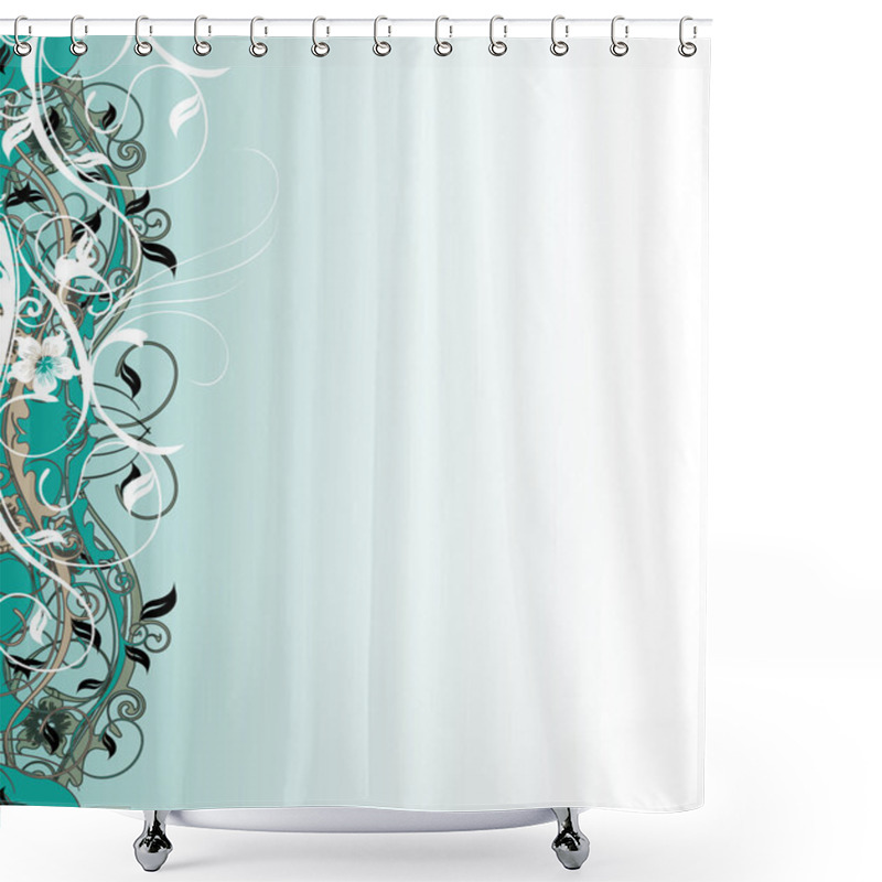 Personality  Floral Background Shower Curtains