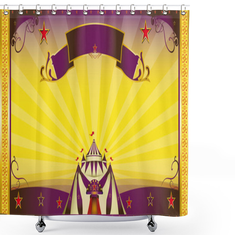 Personality  Circus Extra Invitation Shower Curtains