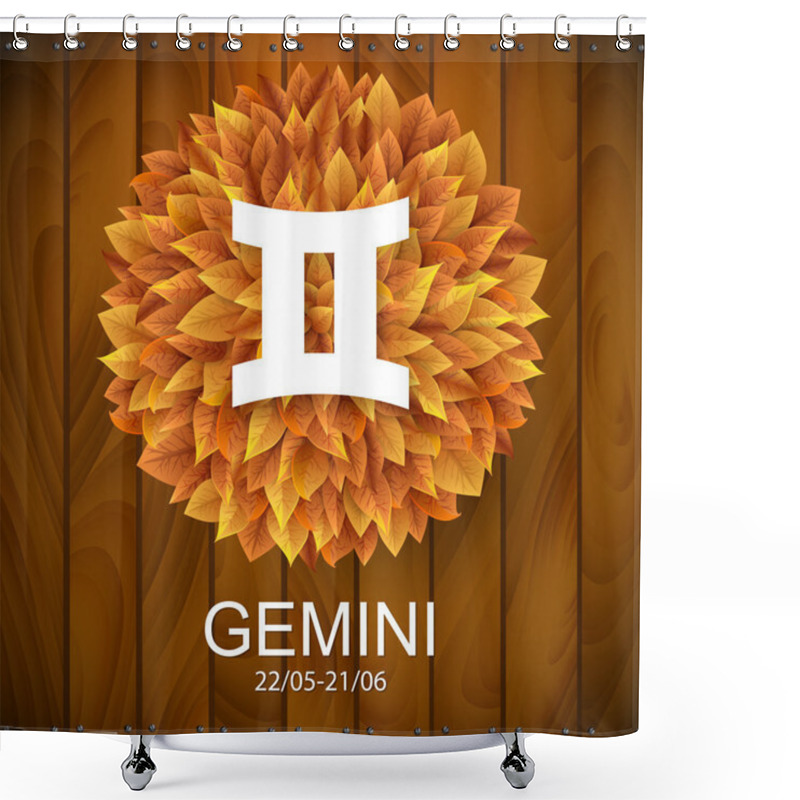 Personality  Gemini Horoscope White Sign Shower Curtains