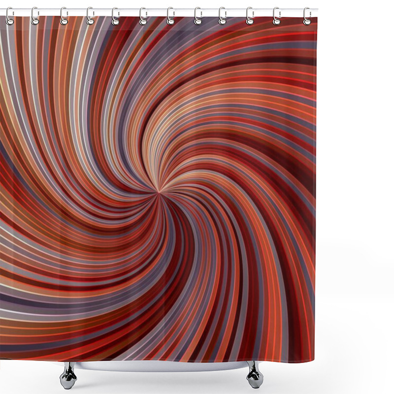 Personality  Swirling Radial Background Helix Rotation Rays Helix Pattern Sun Light Beams Shower Curtains