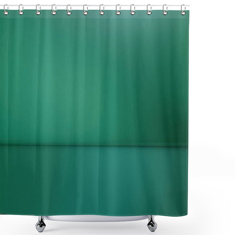 Personality  Vibrant Green Background With Subtle Texture And Depth. Shower Curtains