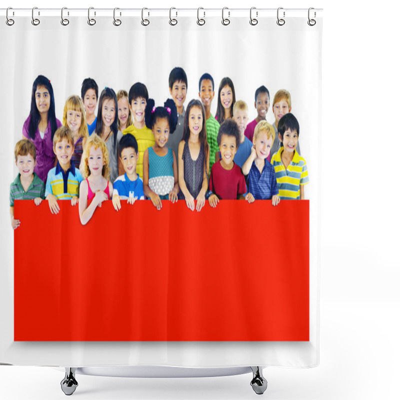 Personality  Adorable Smiling Children Shower Curtains