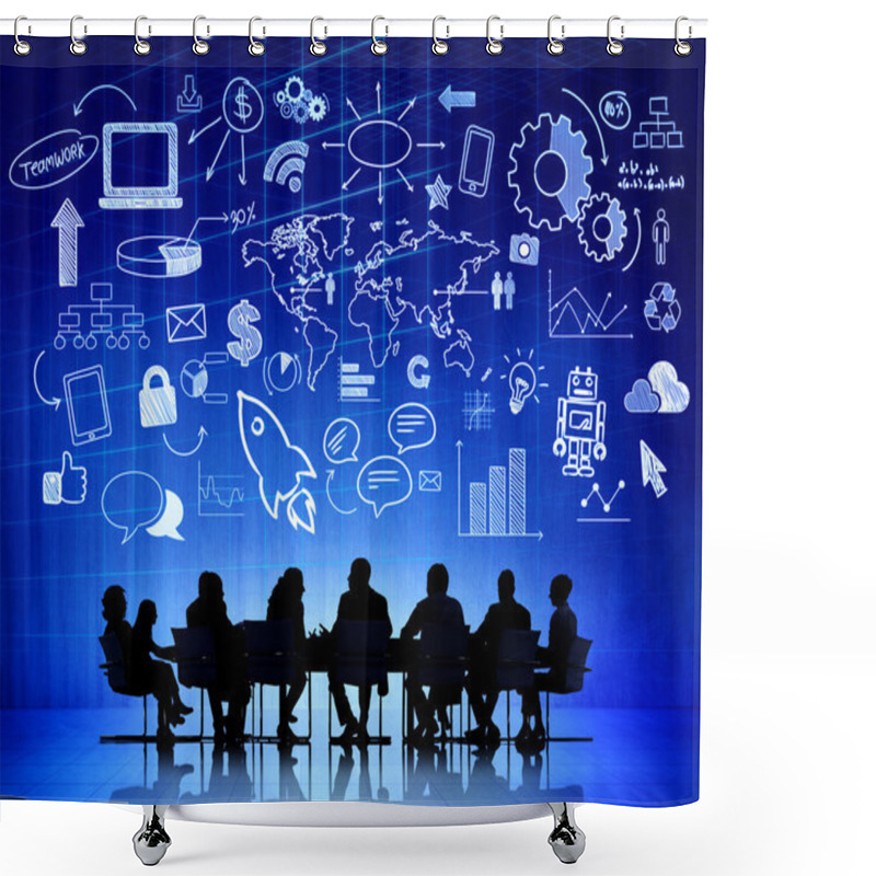 Personality  Business People And Social Media Concepts Shower Curtains