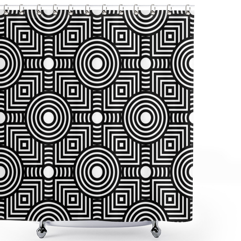 Personality  Seamless  Geometric Pattern Shower Curtains