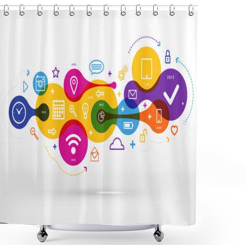 Personality  Mobile And Information Technologies And Services Shower Curtains