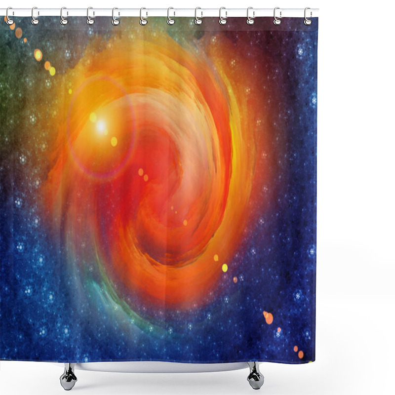 Personality  Spiral Background.  Shower Curtains