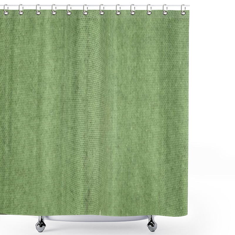 Personality  Green Background With Textured Surface Shower Curtains