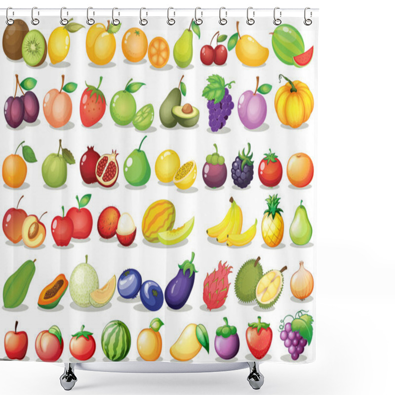 Personality  Fruit Set Shower Curtains