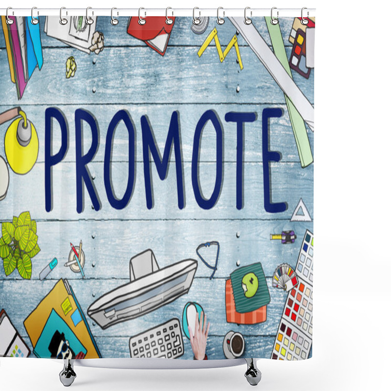 Personality  Promote And Marketing Plan Shower Curtains