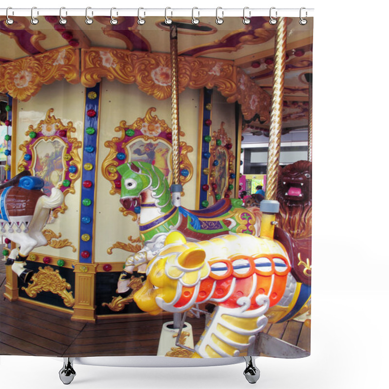 Personality  Amusement Park Shower Curtains