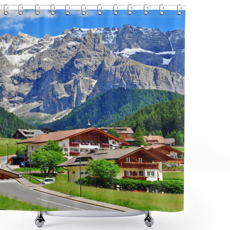 Personality  Small Village In Italy Shower Curtains