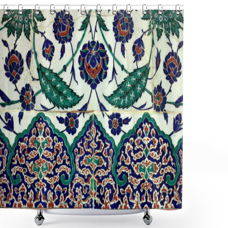 Personality  Tiled Arabic Wall Shower Curtains