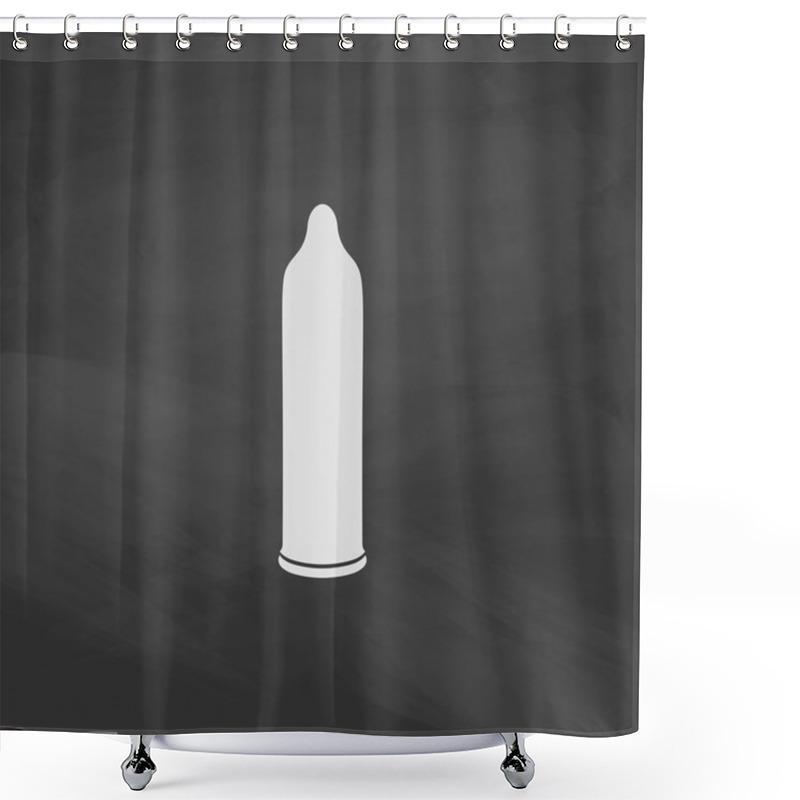 Personality  Condom Computer Symbol Shower Curtains