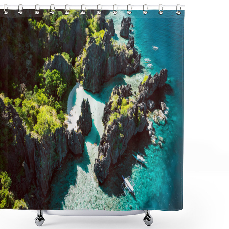 Personality  Spectacular Landscape Of El Nido In Philippines Shower Curtains