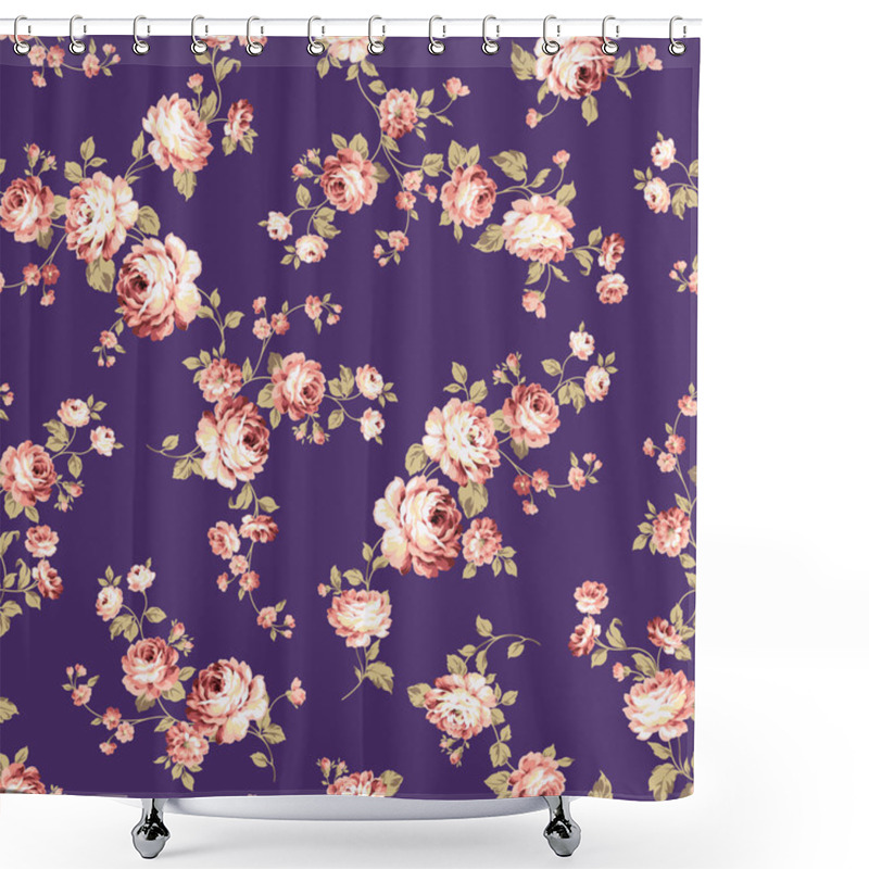 Personality  Rose Flower Pattern, Shower Curtains