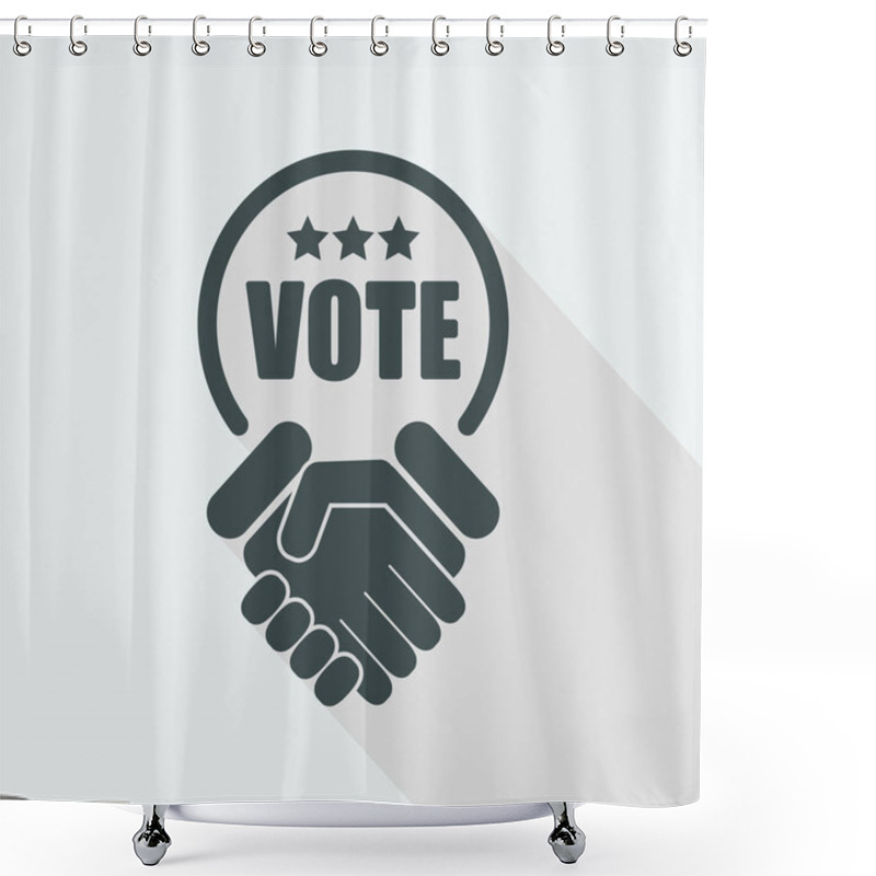 Personality  Design Of Vote Icon Shower Curtains