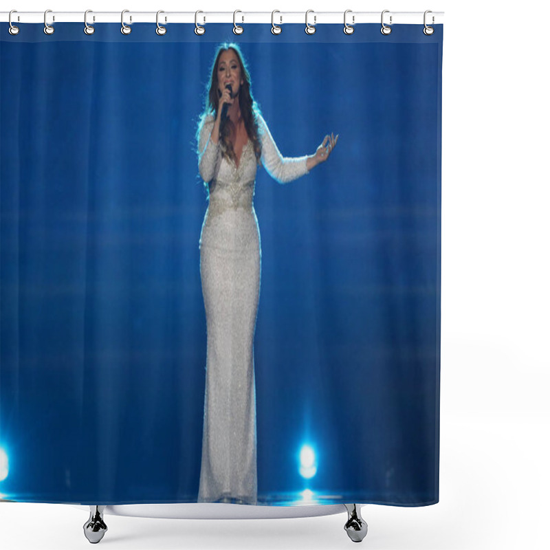 Personality  Claudia Faniello From Malta Eurovision 2017 Shower Curtains