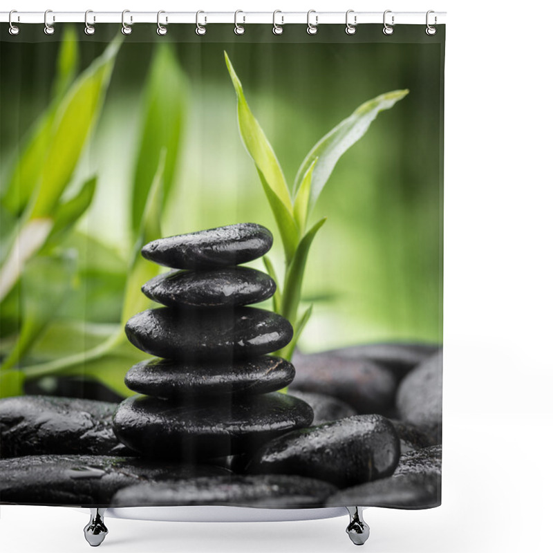 Personality  Zen Basalt Stones Shower Curtains