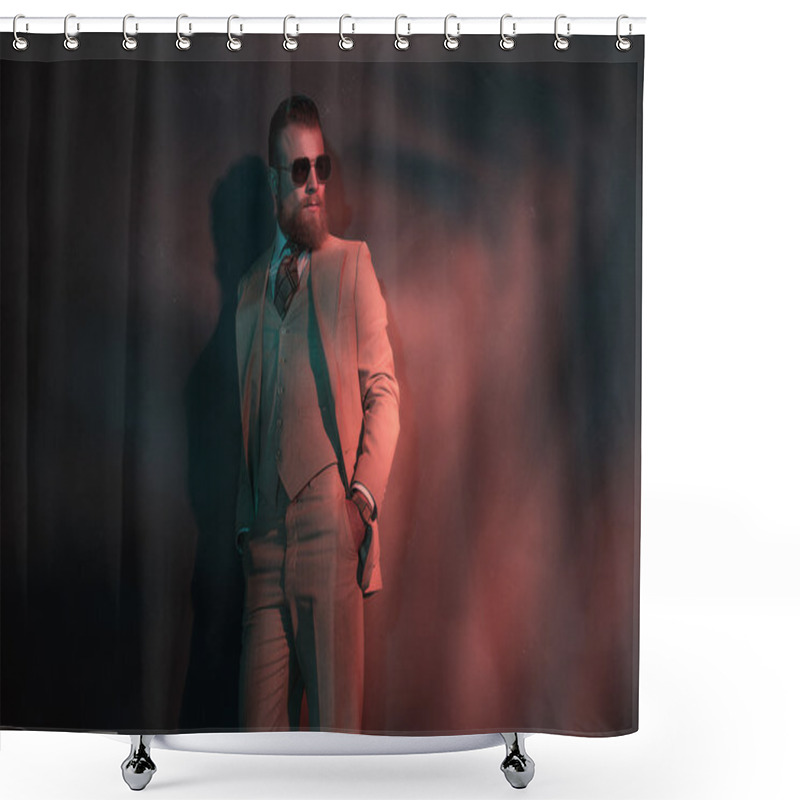 Personality  Stylish Trendy Man In A Nightclub Shower Curtains