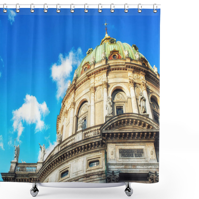 Personality  Dome Of Marble Church In Copenhagen. Shower Curtains