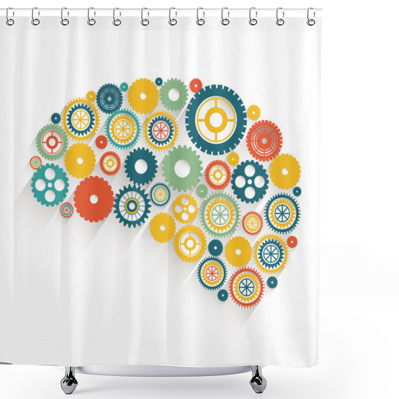 Personality  Gears Design Shower Curtains