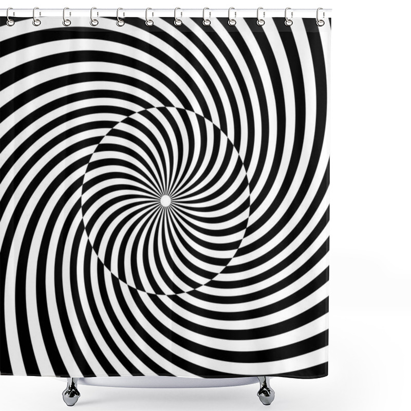 Personality  Spiral, Swirl, Twirl, Vortex Background Shower Curtains