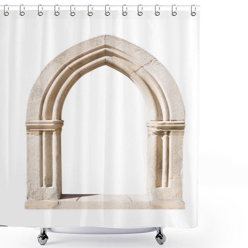 Personality  Original Gothic Door Isolated On White Background Shower Curtains