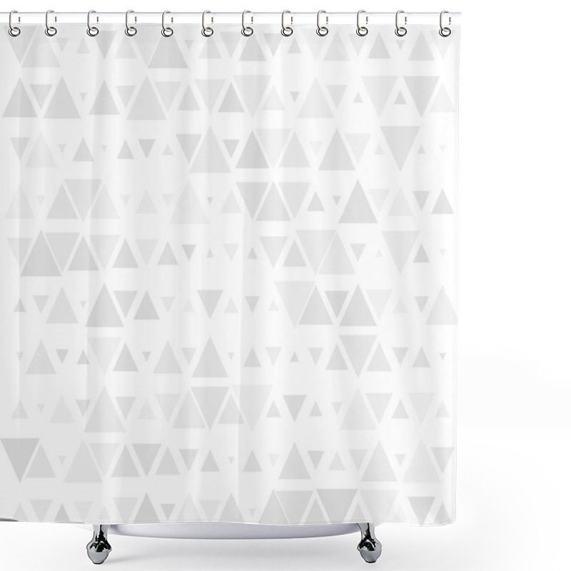 Personality  Abstract Grey Geometric Background. Shower Curtains