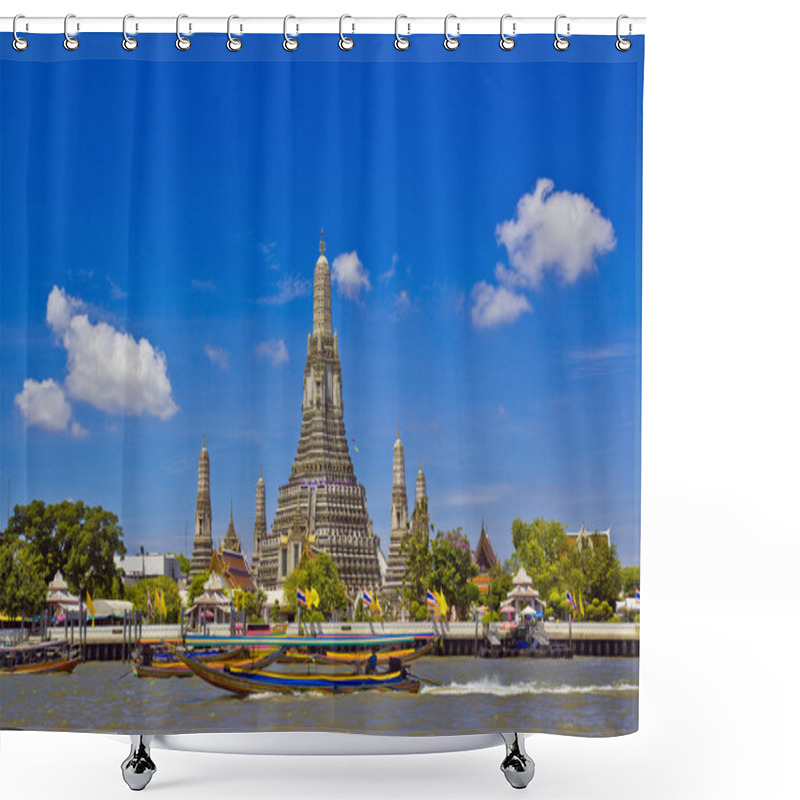 Personality  Pagoda Wat Arun In Bangkok Shower Curtains