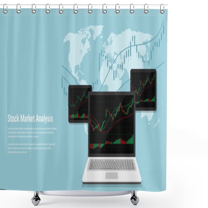 Personality  Stock Market Analysis Shower Curtains