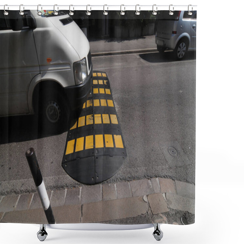 Personality  Traffic Calming In Road Traffic, Slowing Down Speed For Safety Shower Curtains