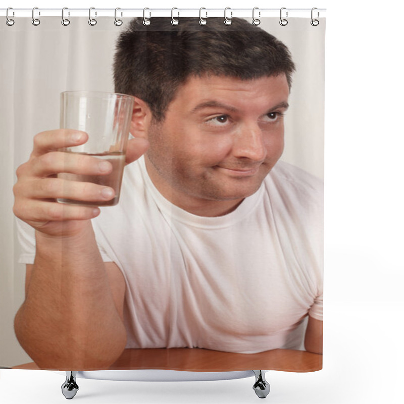 Personality  Alcoholic Holding A Drink Shower Curtains