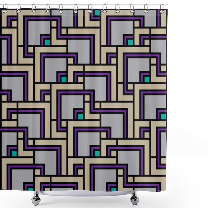 Personality  Seamless Geometric Pattern Shower Curtains