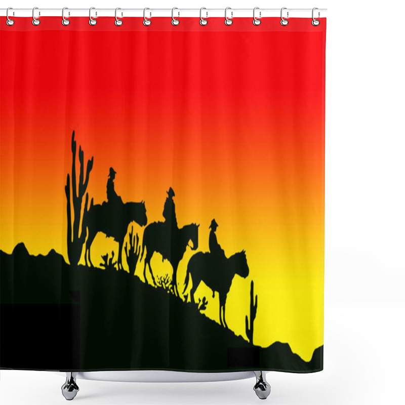 Personality  Tree Cowboys Shower Curtains