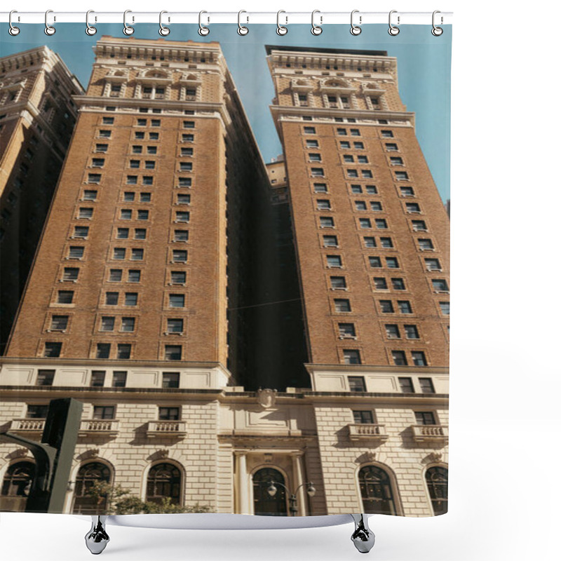 Personality  High-rise Tudor City Apartment Complex In Manhattan District Of New York Shower Curtains