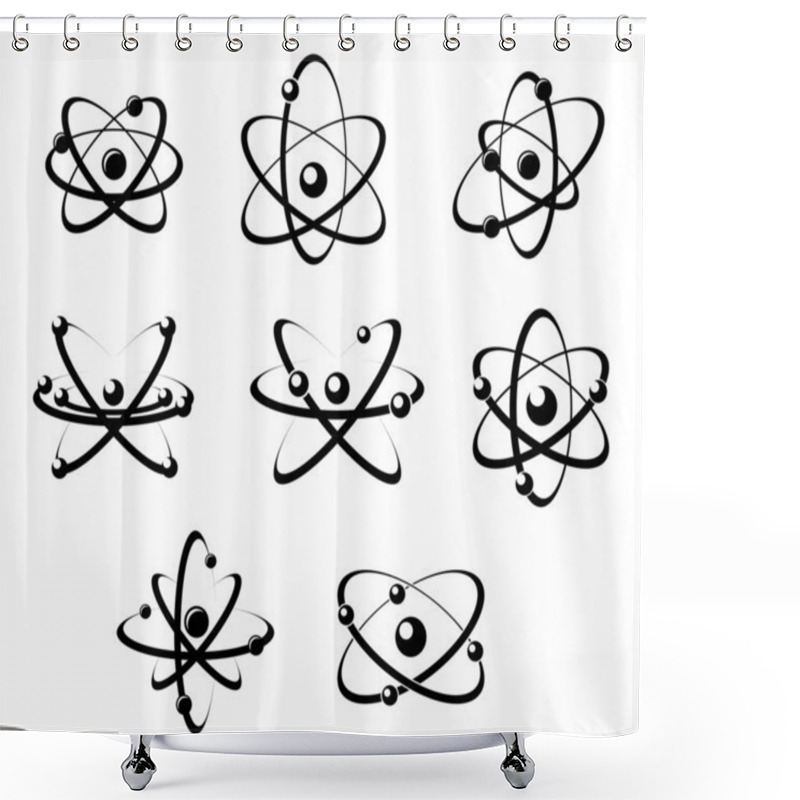 Personality  Molecules And Atoms Symbols Shower Curtains