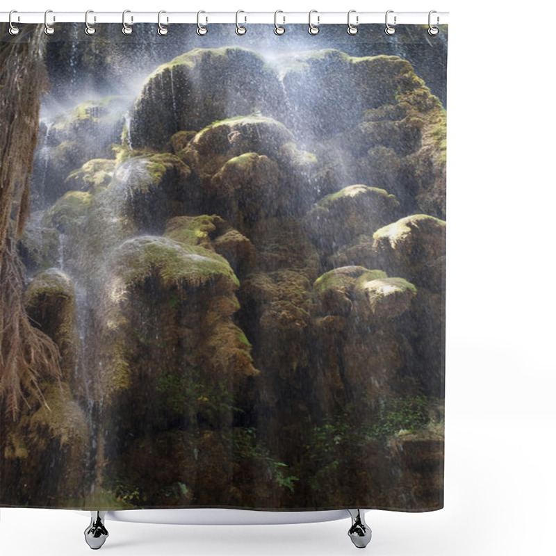 Personality  Rainbow Waterfall Shower Curtains