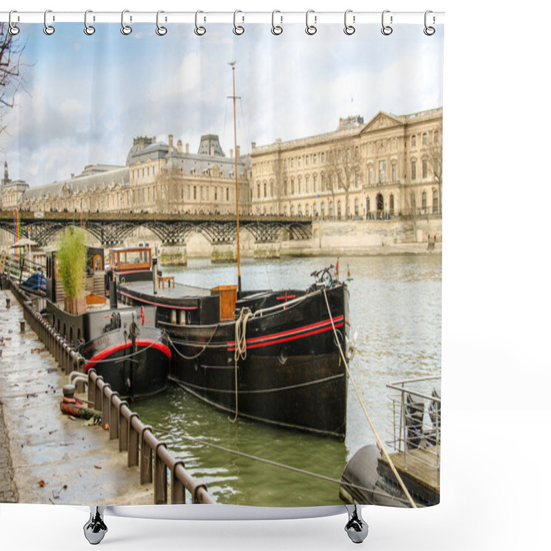 Personality  Seine River In Paris Shower Curtains