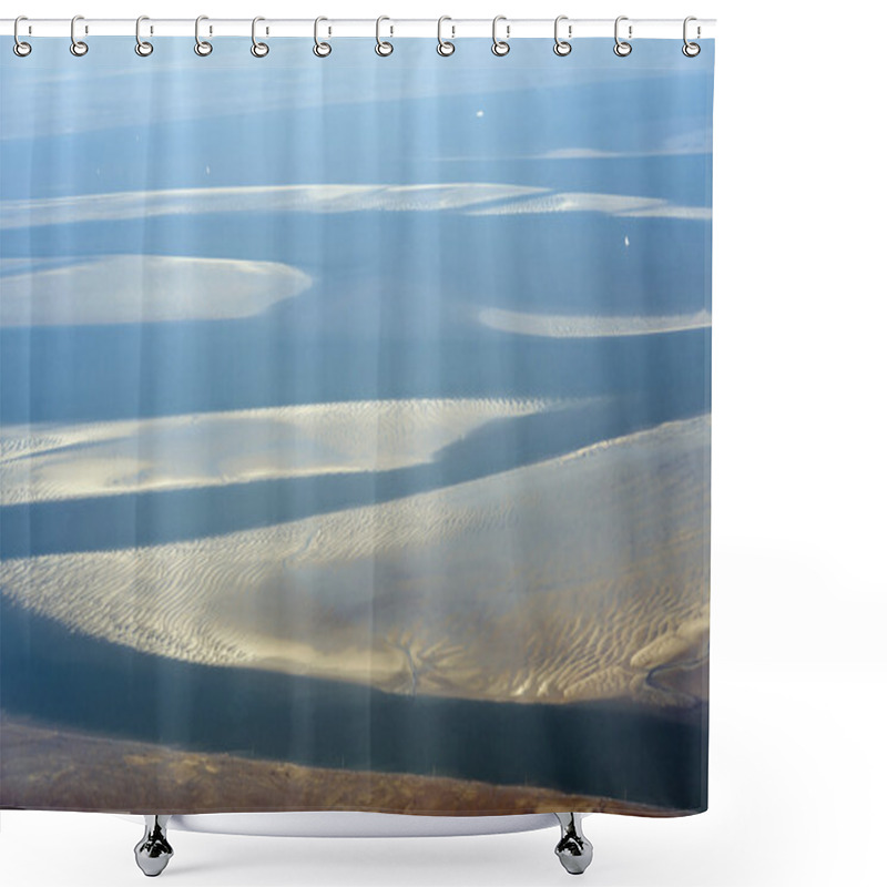 Personality  Aerial View From The Schleswig-Holstein Wadden Sea National Park Shower Curtains