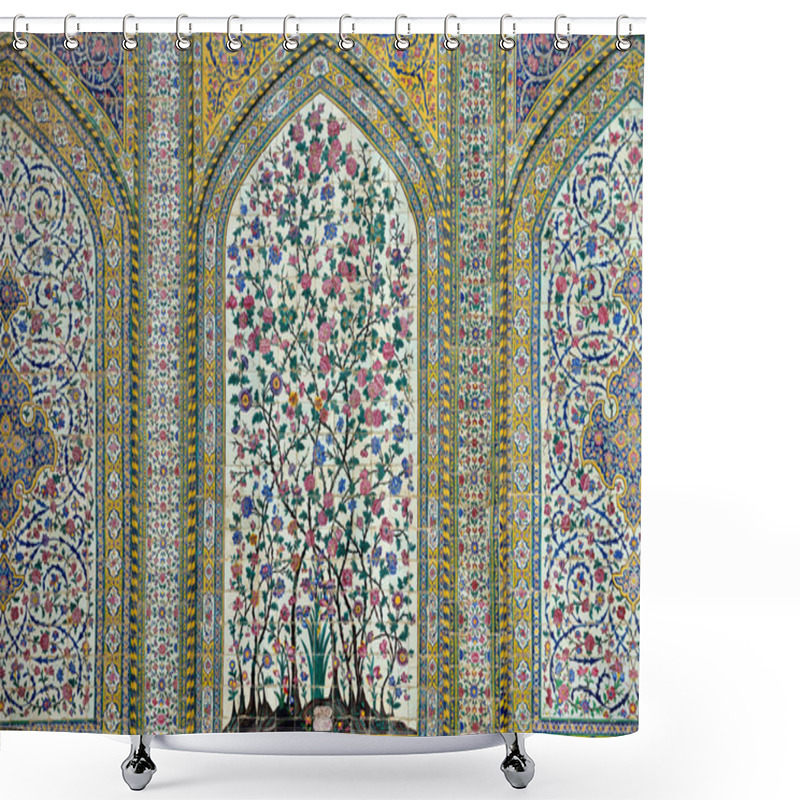 Personality  Tiled Background, Iran Shower Curtains