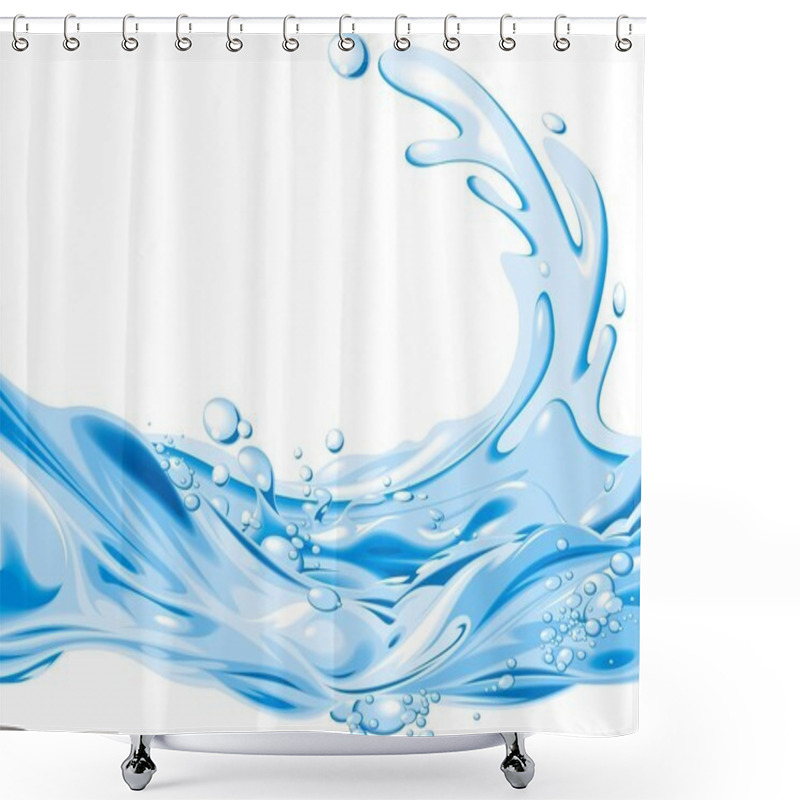 Personality  Abstract Water Background Shower Curtains