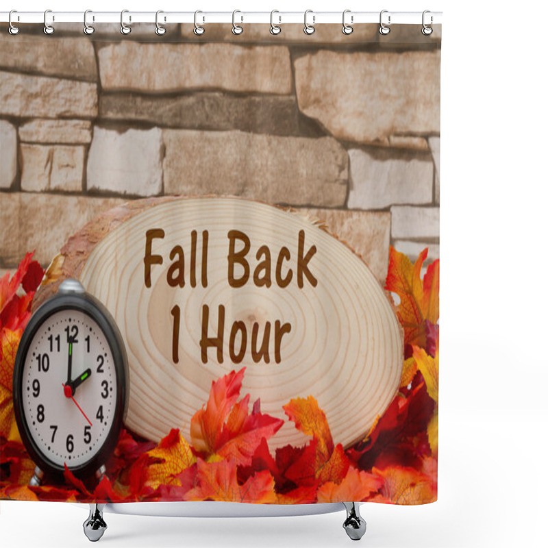 Personality  Daylight Savings Time Message Shower Curtains