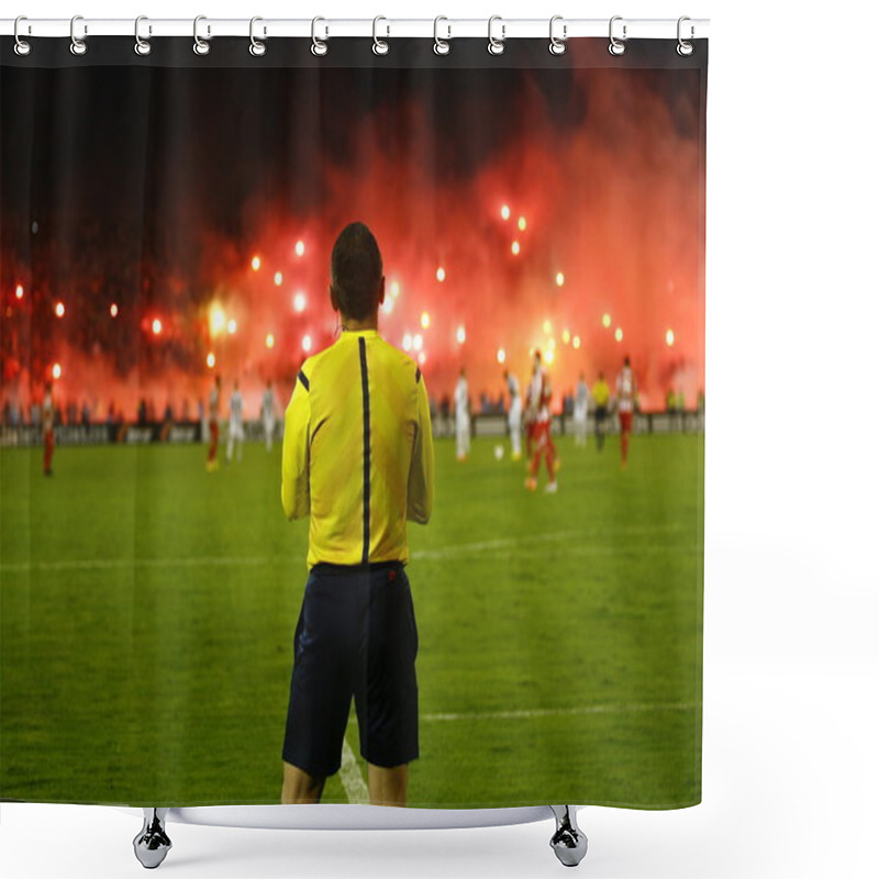 Personality  Soccer Match Between Partizan And Red Star Shower Curtains